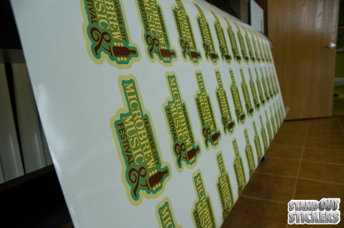 Traverse City Microbrew & Music Festival stickers