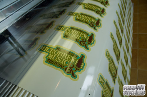 Traverse City Microbrew & Music Festival stickers