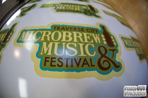 Traverse City Microbrew & Music Festival stickers