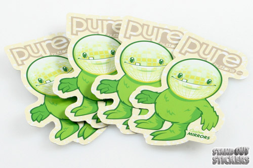 Custom Die Cut Stickers for PureButtons.com