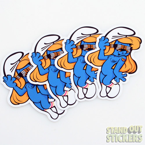 ilovethehype Smurfette Die Cut Stickers