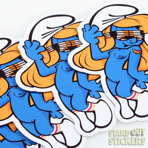 ilovethehype Smurfette Die Cut Stickers