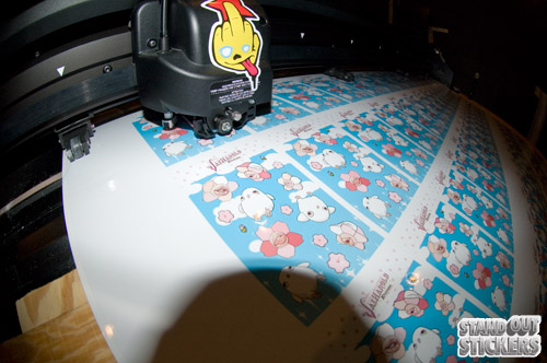 Custom Sticker Sheets being printed