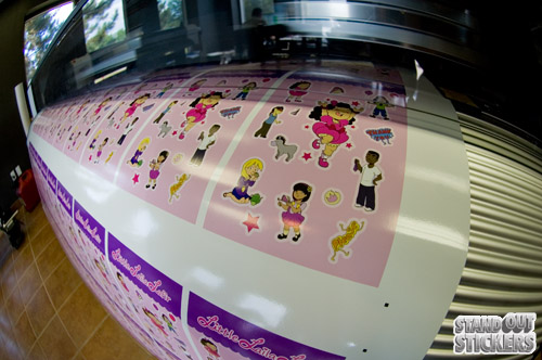 Little Laila Lafir sticker sheets for ZaiGirl Publishing in production