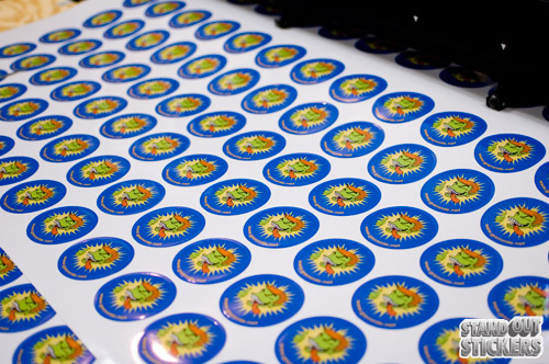 Gremmie Stickers being printed
