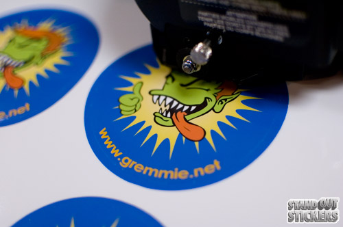 Gremmie Stickers being printed