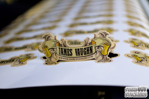 James Vaughn Die Cut Stickers