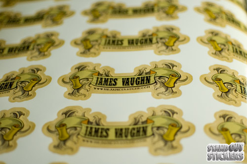 James Vaughn Die Cut Stickers