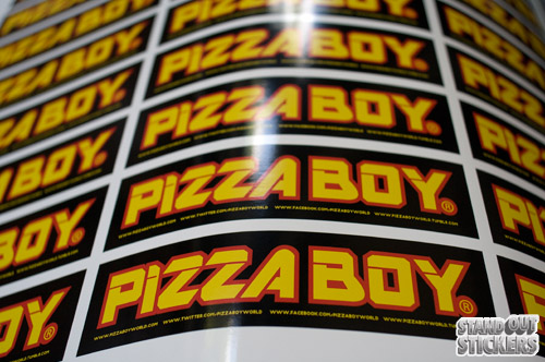 Pizza Boy World Custom Stickers