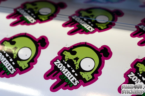 Zombies & Toys Die Cut Stickers