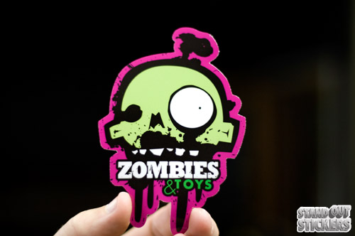 Zombies & Toys Die Cut Stickers