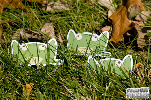 Die Cut Frog Stickers