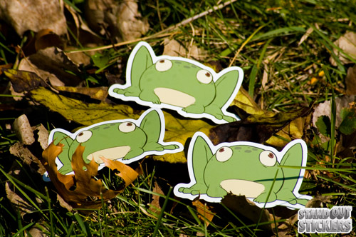 Die Cut Frog Stickers