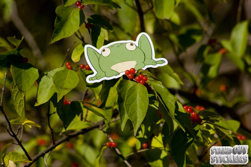 Die Cut Frog Stickers