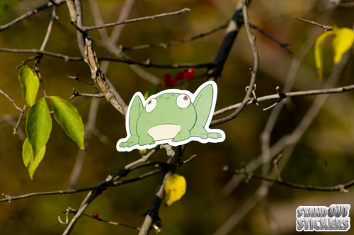 Die Cut Frog Stickers