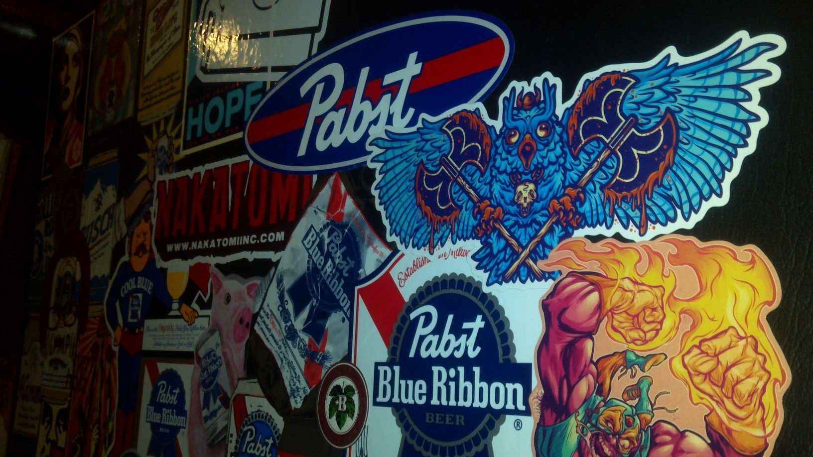 sticker of the month club custom stickers by jared moraitis of beastpop and mr gauky