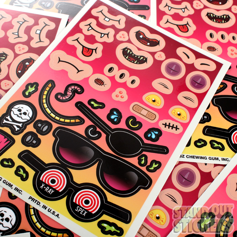 Kiss Cut Stickers Sheets, Custom Vinyl Sticker Sheets