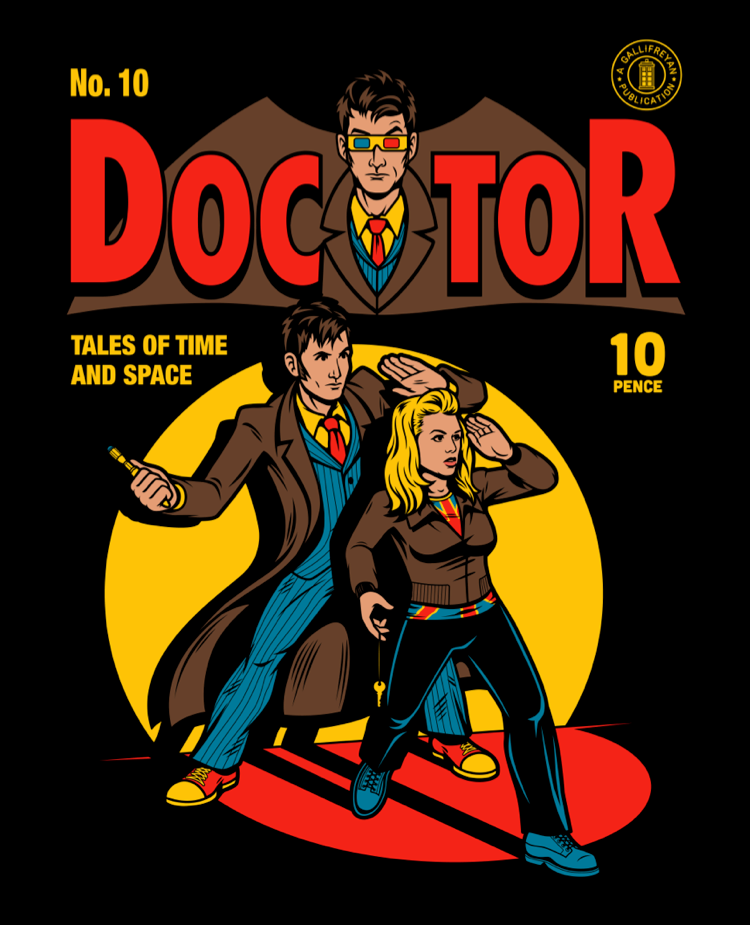 Doctor Who Batman Parody Shirt