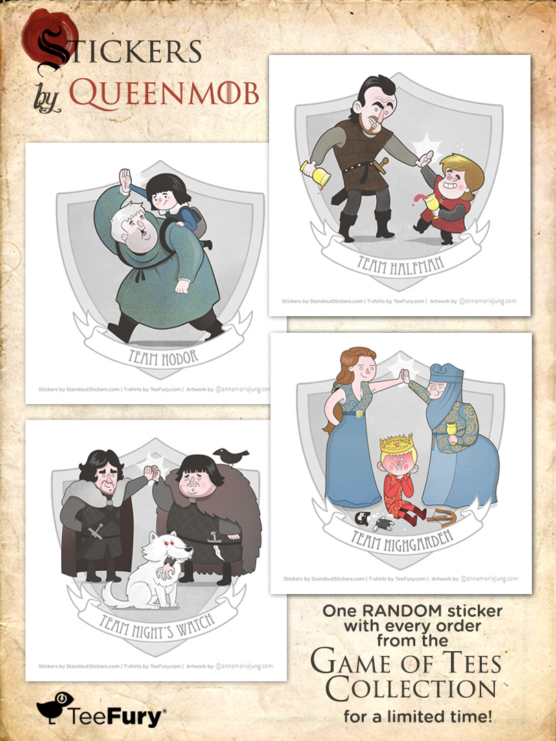 Teefury Game of Thrones Stickers