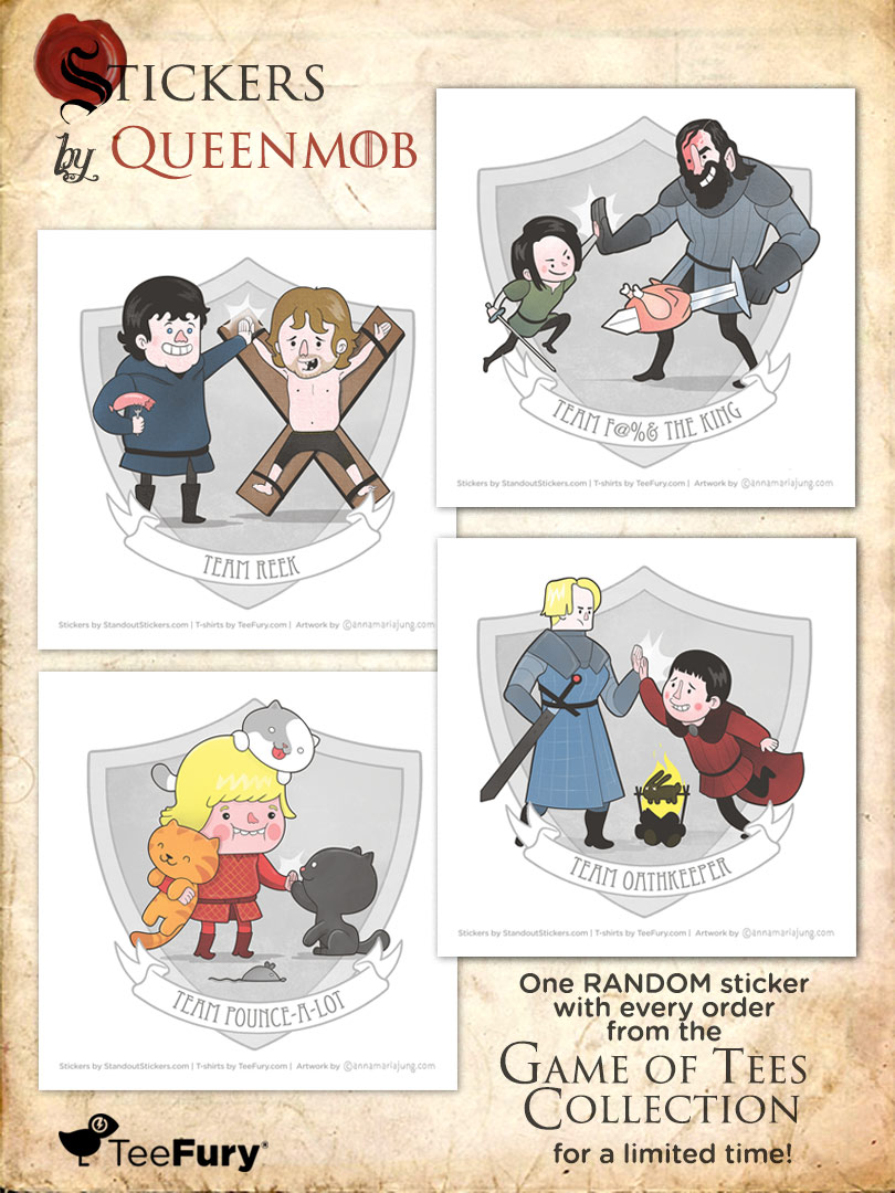 Teefury Game of Thrones Stickers