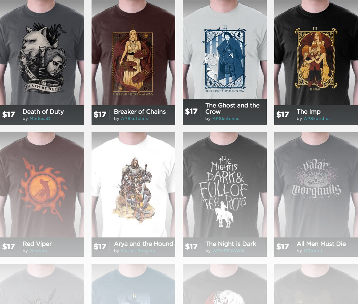 TeeFury Game of Thrones