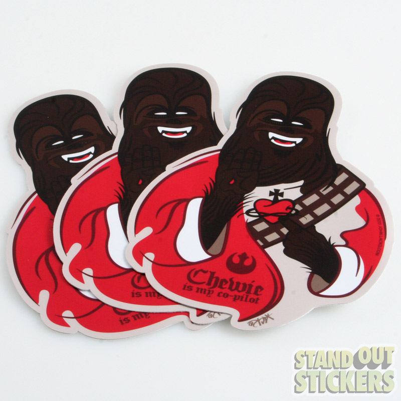 Die Cut Chewbacca Stickers