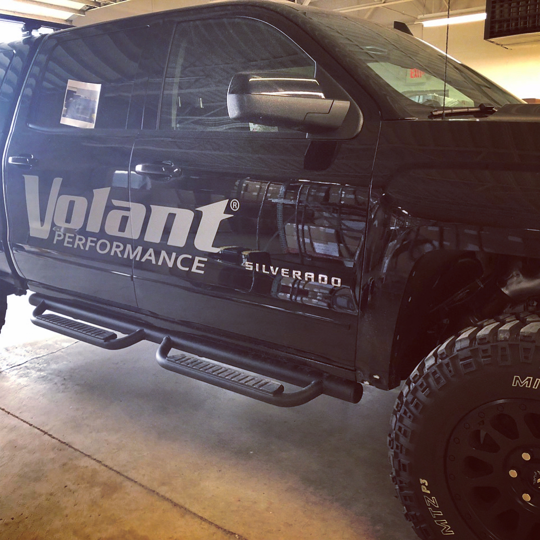 Cut Vinyl Decal Installation on Chevy Silverado by Volant Performance