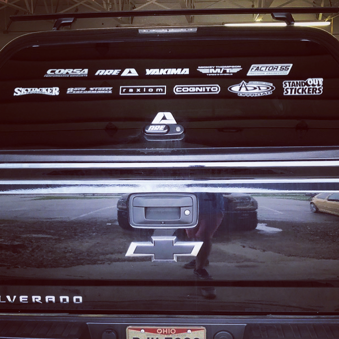 Cut Vinyl Decal Installation on Chevy Silverado by Volant Performance