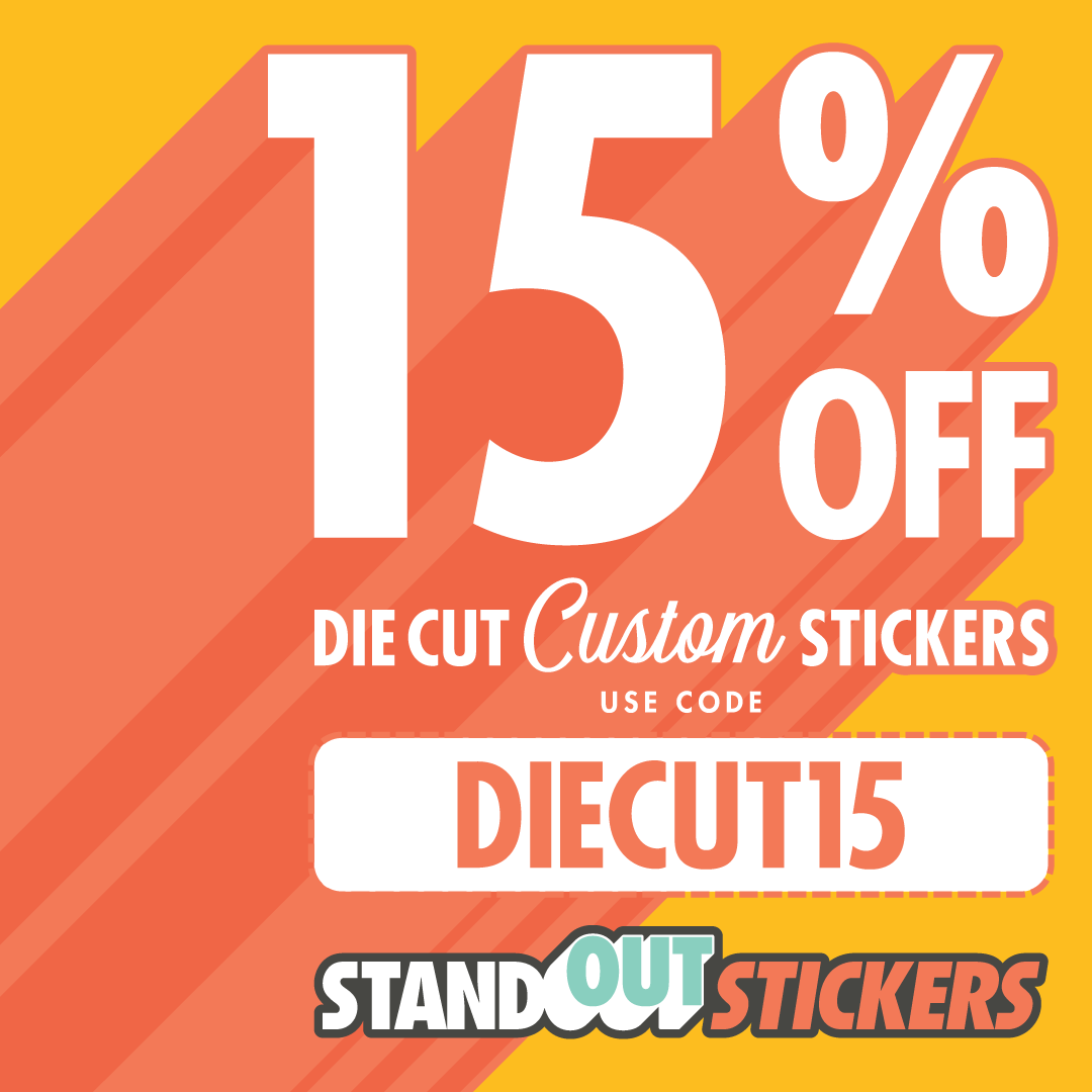 Die Cut Stickers 15% OFF