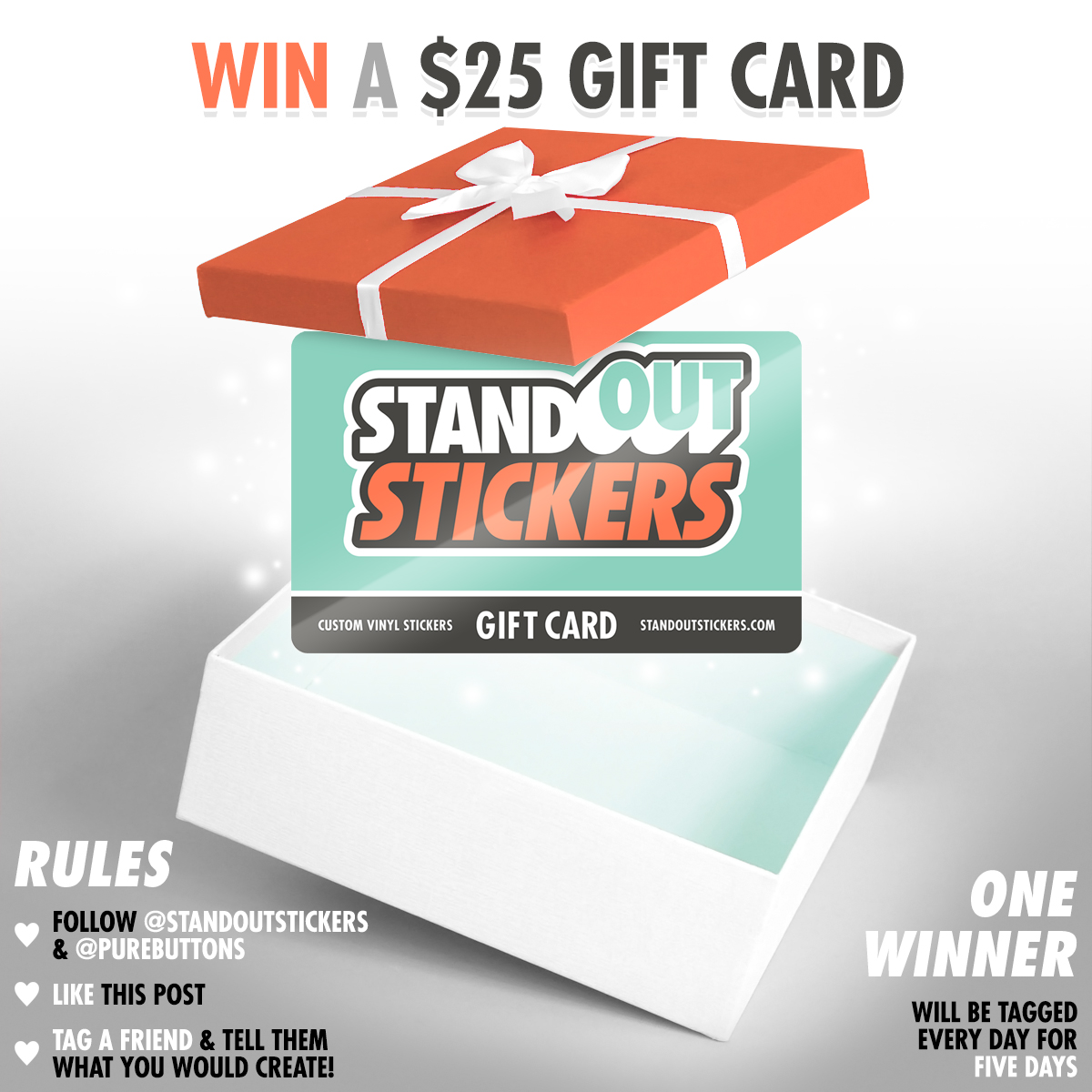 Win a $25 StandOut Stickers Gift Card