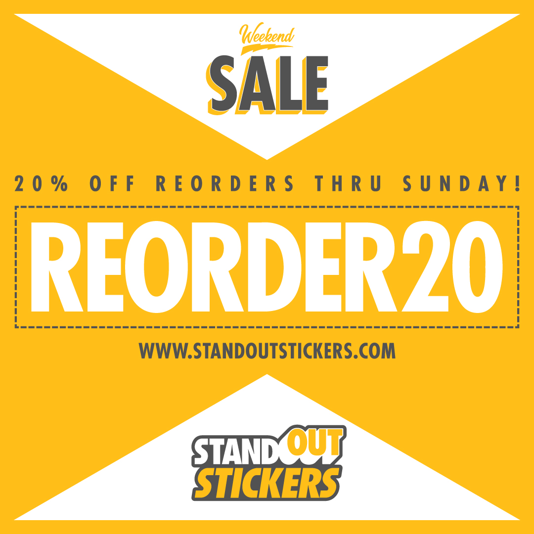 20% OFF Reorders