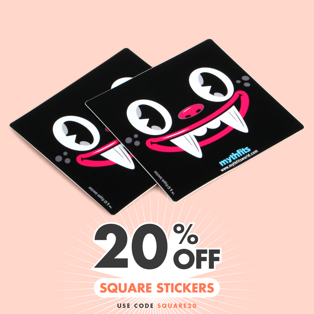 Square Stickers 20% OFF