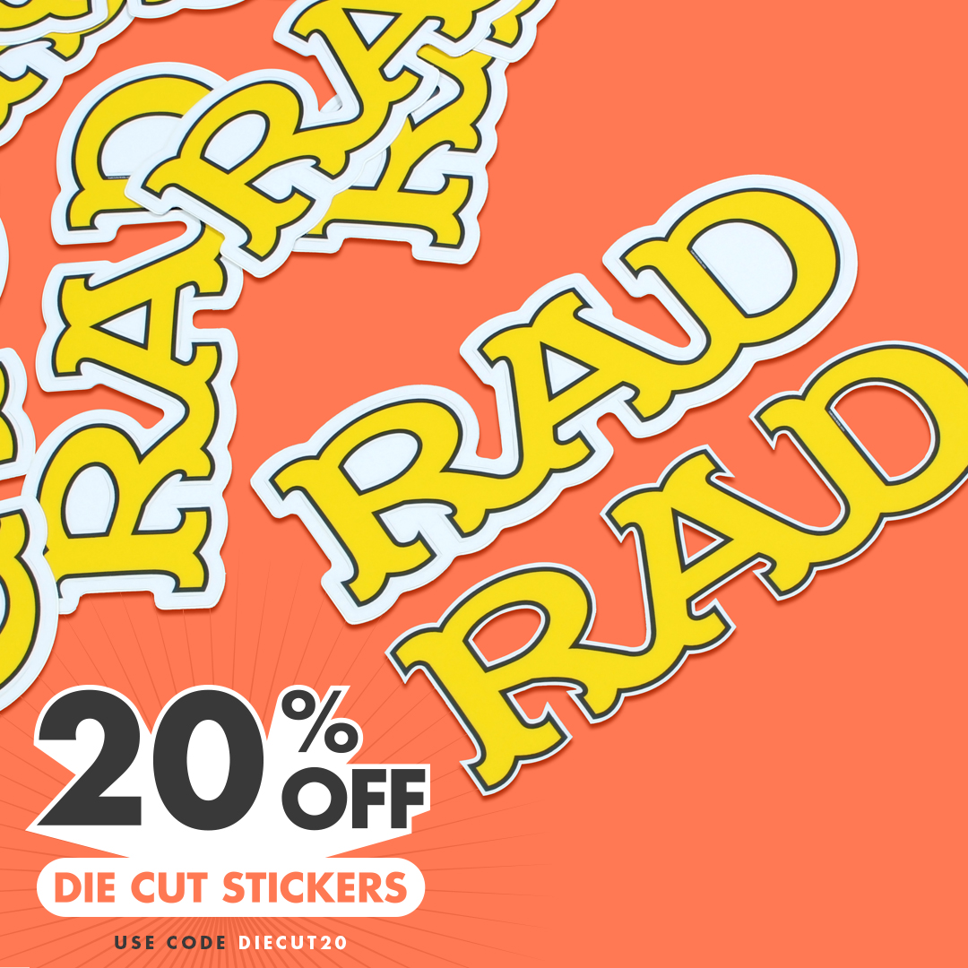 Die Cut Stickers 20% Off with code DIECUT20