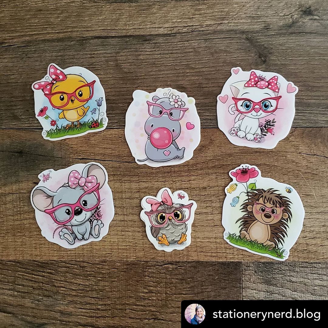 Cute Custom Stickers by Stationery Nerd