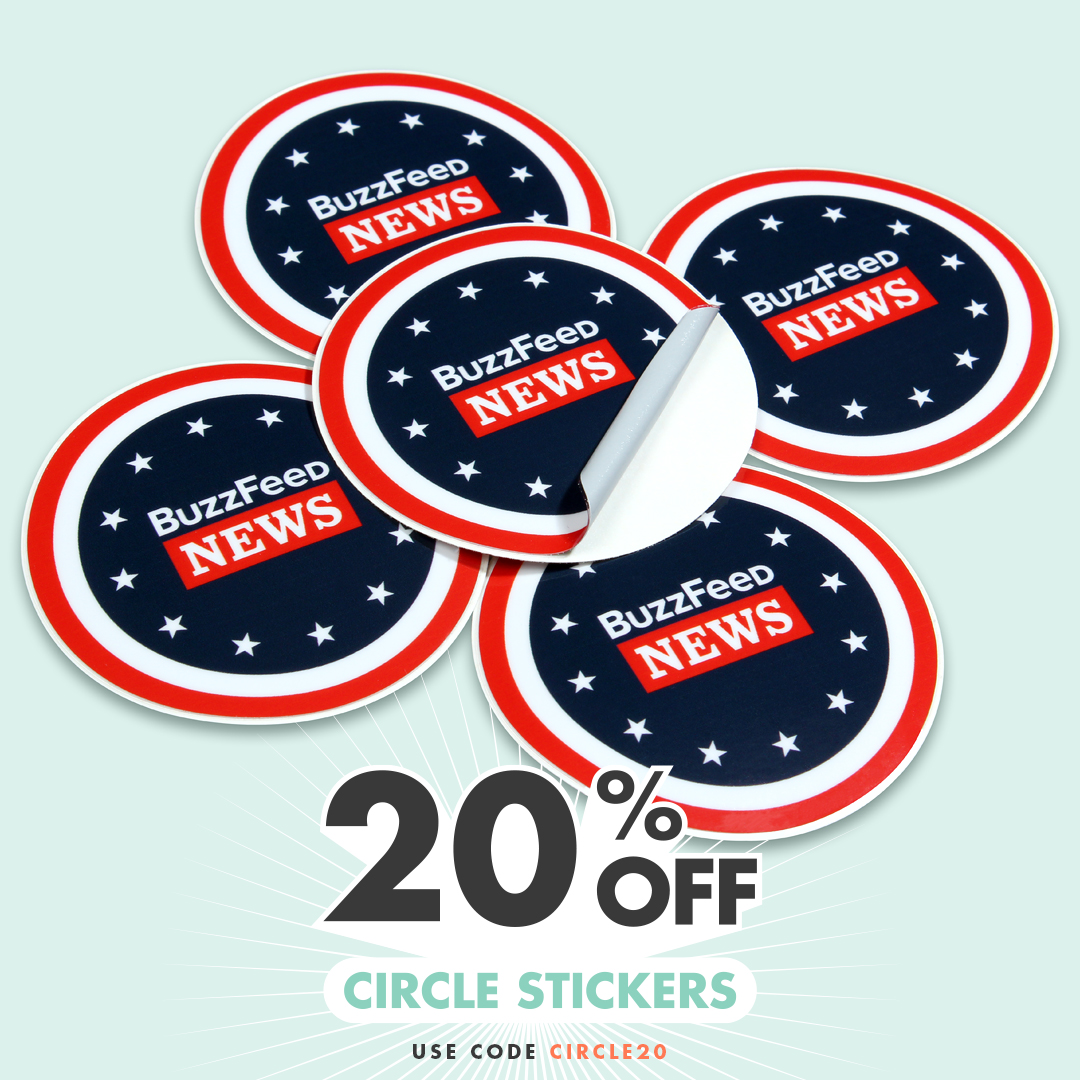 20% OFF Round Stickers with coupon code CIRCLE20