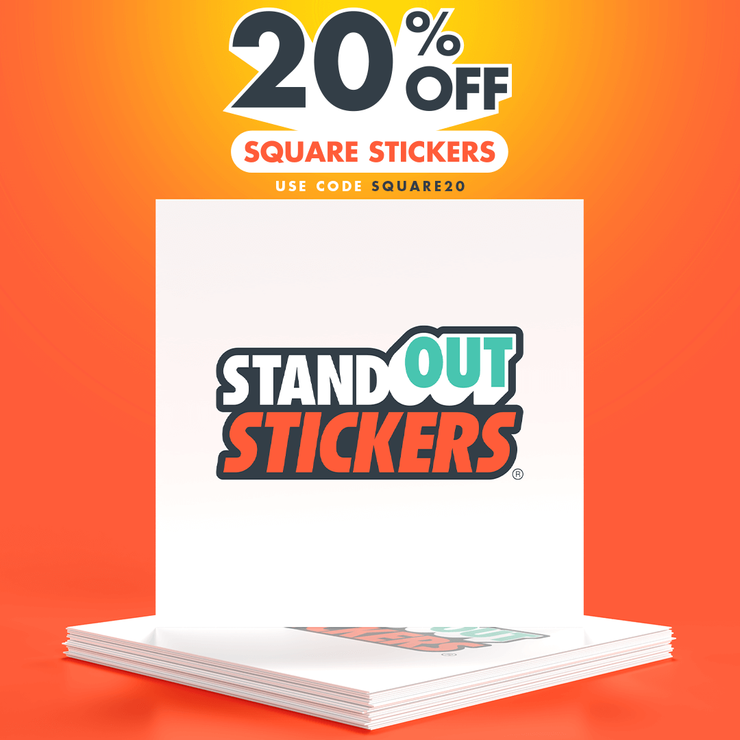 20% OFF Square Stickers with code SQUARE20