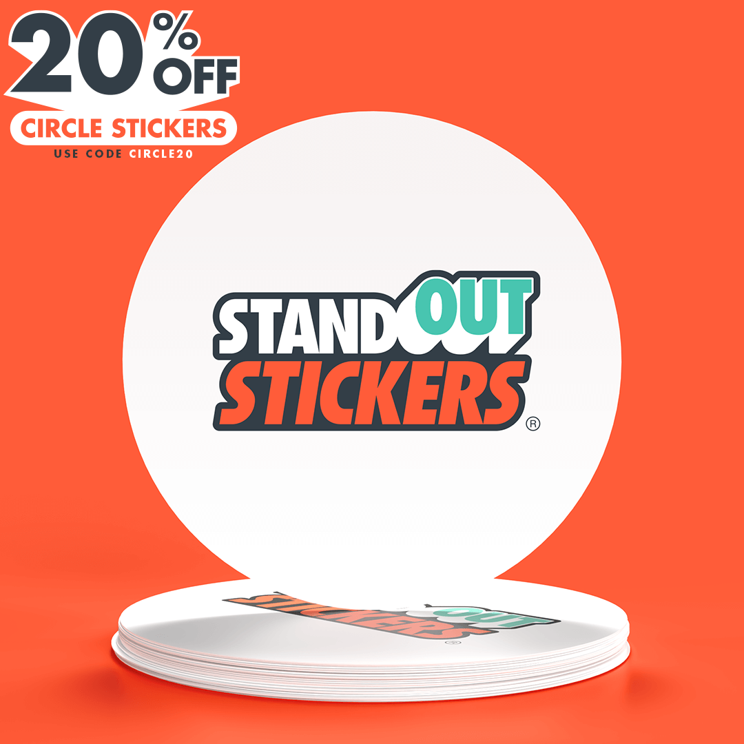 Circle Stickers 20% OFF with coupon code CIRCLE20 at standoutstickers.com