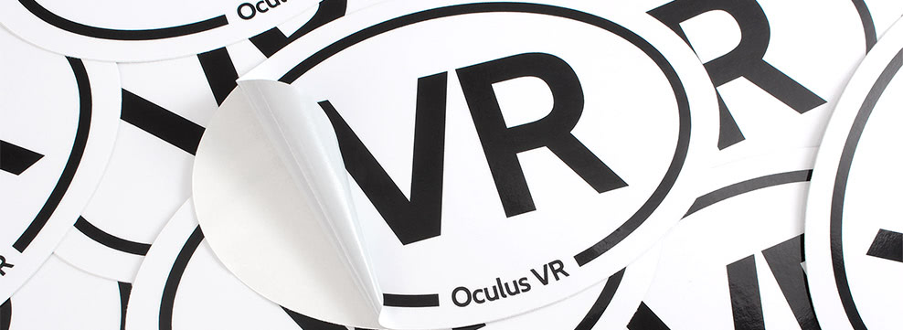 Oculus VR Oval Laptop Stickers