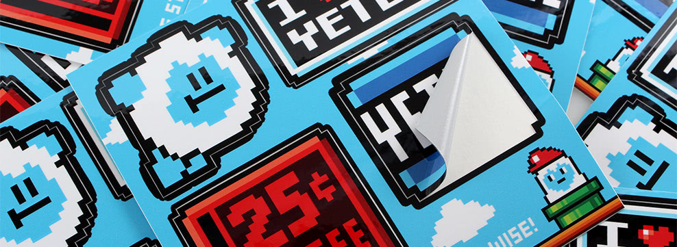 The Yetee Laptop Sticker Sheets