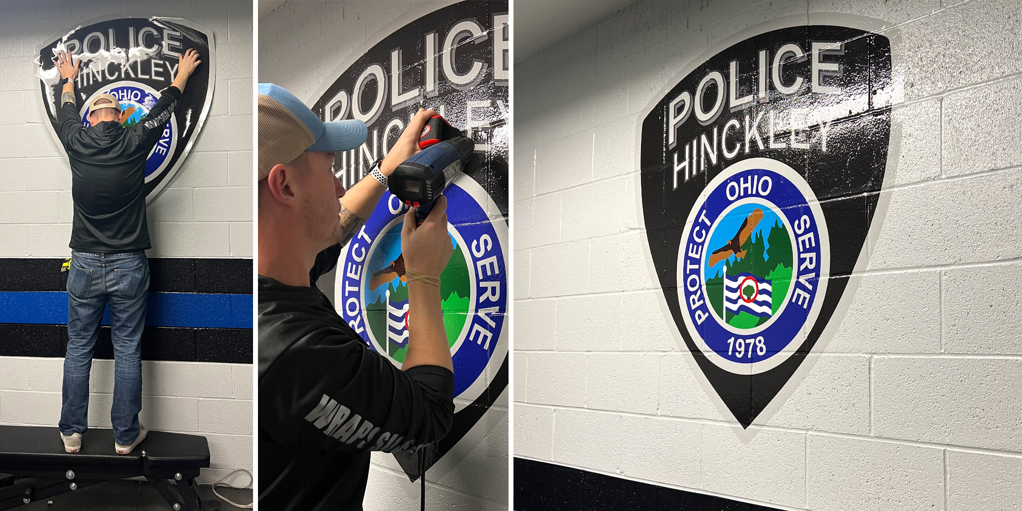 Hinckley Police Department Wall Graphic Installation