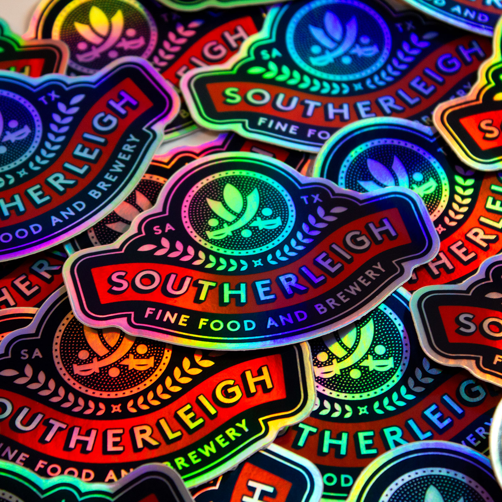 Southerleigh Brewery Custom Holographic Stickers