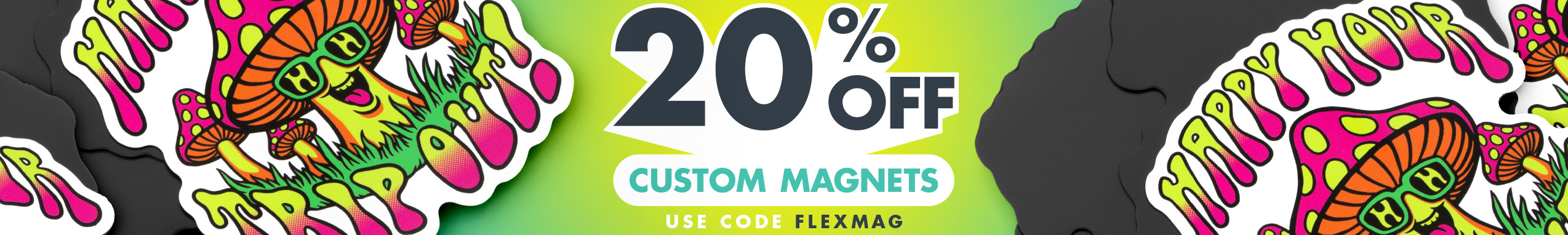 20% Off Flexible Custom Magnets with code FLEXMAG