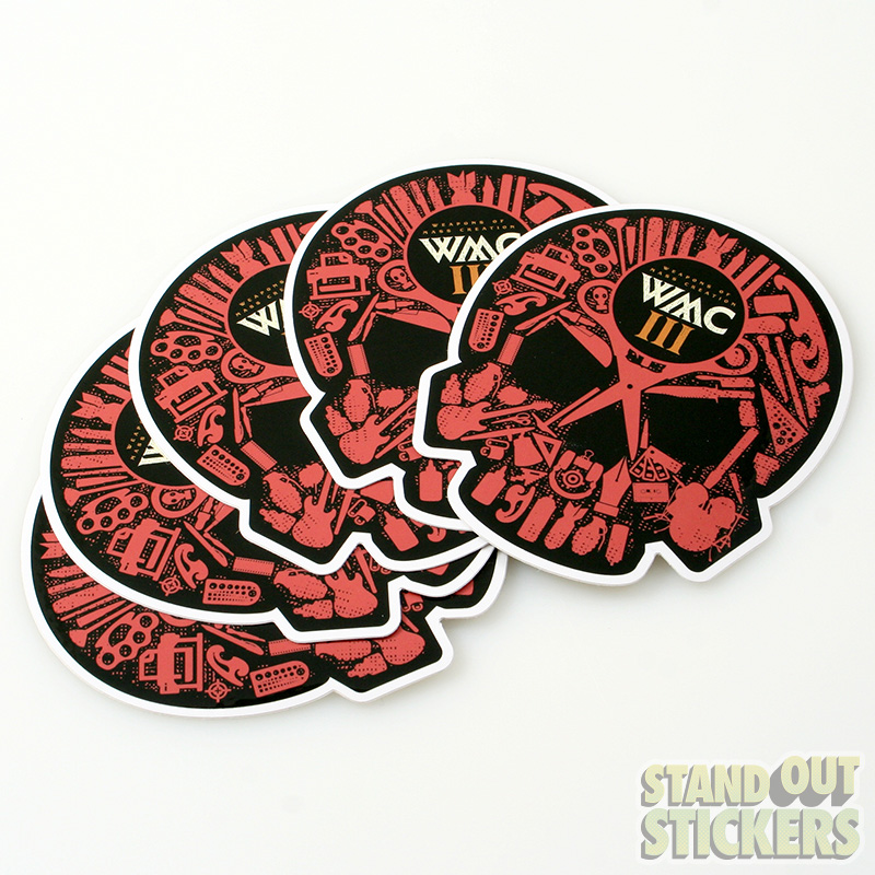 Custom Die Cut Vinyl Sticker for WMC Fest